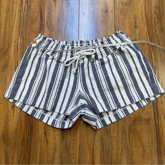 ROXY Oceanside Striped Linen Blend Beach Shorts Size S - Picture 16 of 16